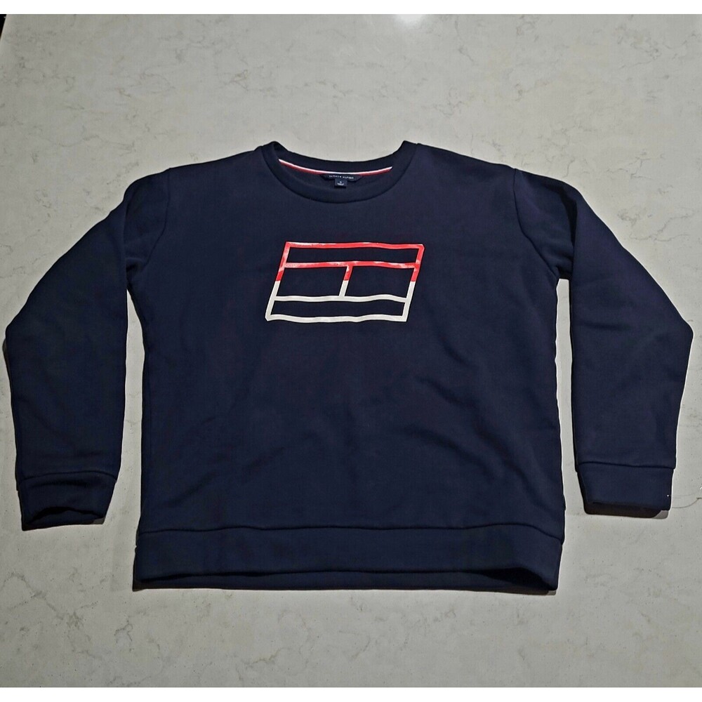 Vintage Tommy Hilfiger Athletics Crewneck Sweatshirt Logo Men’s Medium EUC